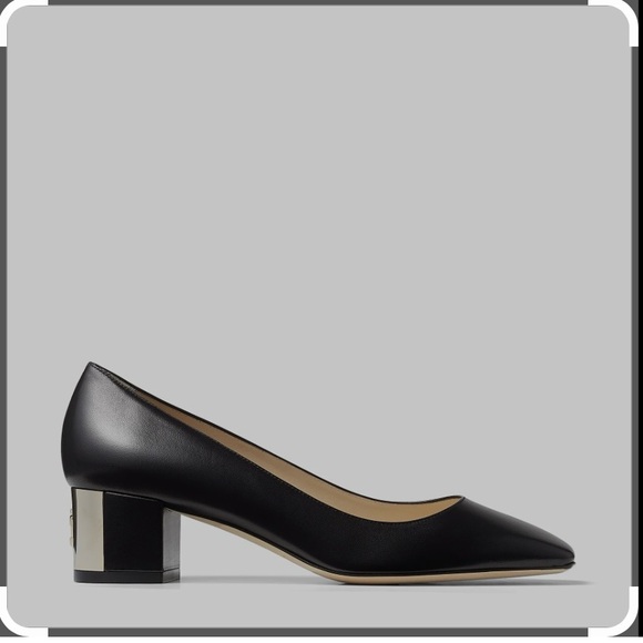 EUC - Jimmy Choo Rydea Pump -black Size 38 with a 45mm heel